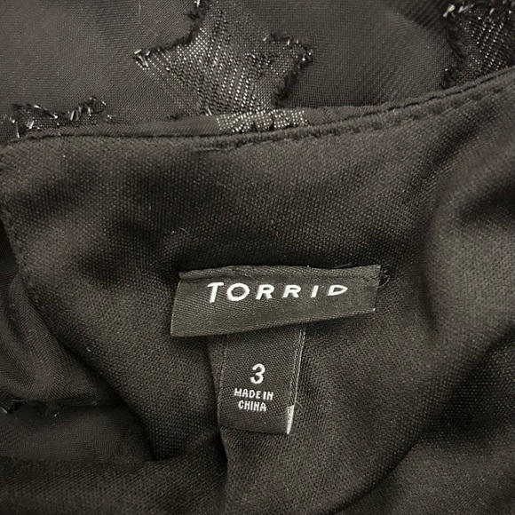 Torrid Mini Clip Star Surplice Ruffle Mini Dress Long Sleeve Ruffle Plus Size - Picture 11 of 14